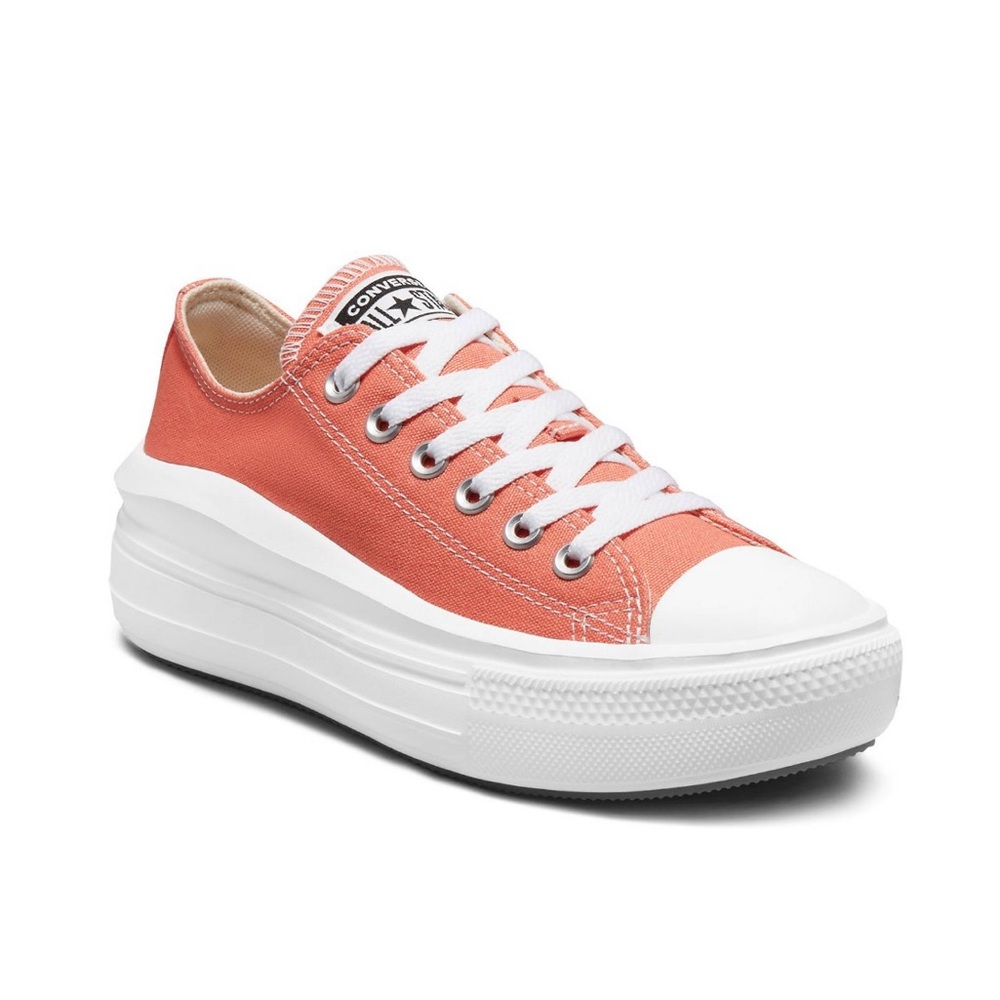 Converse CTAS Move Platform Low Sneakers Shoes Bright Madder Coral Like New 7.5